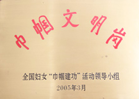 荣获“巾帼文明岗”荣誉称号