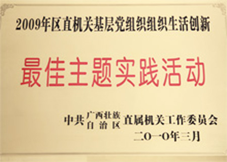 区直机关基层党组织组织生活创新最佳主题实践活动