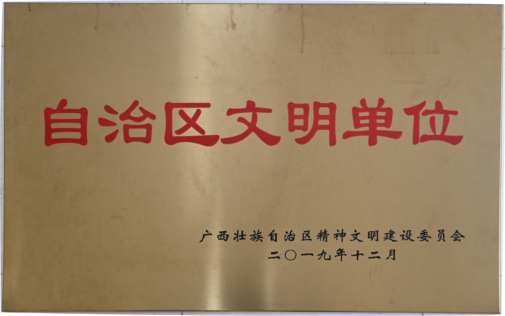 荣获“自治区文明单位”荣誉称号