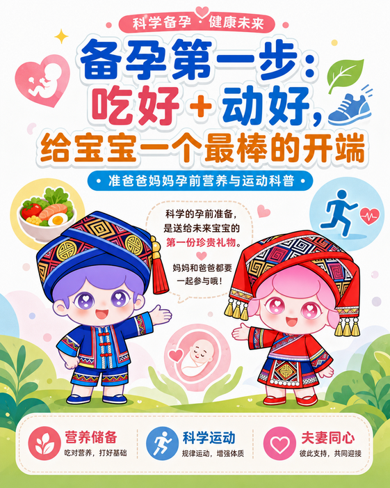 备孕第一步：吃好+动好，给宝宝一个最棒的开端